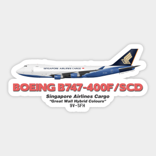 Boeing B747-400F/SCD - Singapore Airlines Cargo "Great Wall Hybrid Colours" Sticker